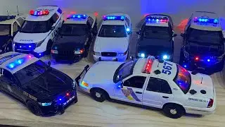 1/18 Scale Police Car Collection With Custom Working LED Lights!! 