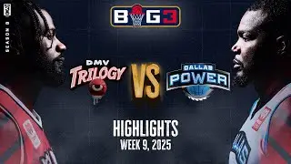 2025 BIG3 Week 9 In 3 Minutes - Dallas poswer vs. DMV Trilogy