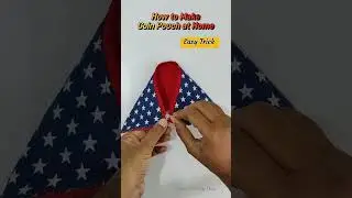 How to Sew Coin Pouch / Purse at Home | Cute Return Gift | How to Sew Lined Zipper Pouch / #shorts