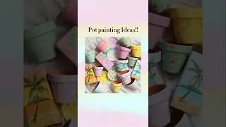 Pot painting ideas!!✨️🌷Pt.1 #aesthetic #shorts