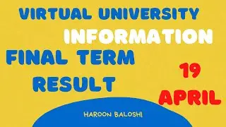 Vu Result (Final Term) Date Announced by Virtual University