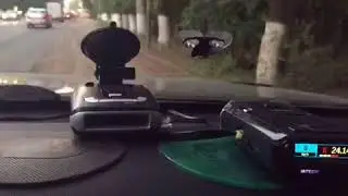 SHO-ME G1000sig vs UNIDEN R3, 100 meters to the radar VIZIR 2M
