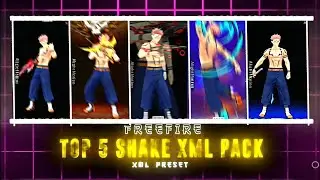 Top 5 Shake Xml Presets | Freefire 2026 Shakes Pack | Top 5 Best Shakes Xml FF In Free Fire|ff Xml 🔥