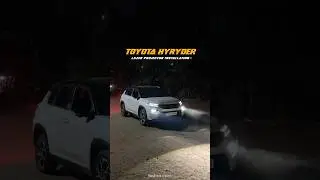 Hyryder Light Problem Solved ⚡️Installed Genom lazer pro #toyotahyryder #headlightprojector ight
