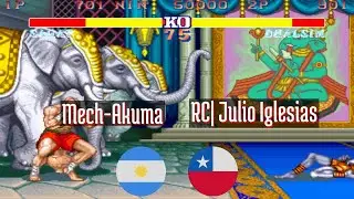 FT5 @sf2ce: Mech-Akuma (AR) vs RC| Julio Iglesias (CL) [Street Fighter II CE Fightcade] Sep 10
