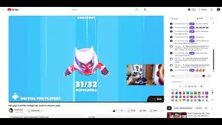 chill streamer and gamer playing fall guys battle royal & sonic rumble