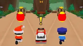 DOUBLE EGG SURPRISE WITH COMBO PANDA VAN VS POLICE CHIEF RYAN VS SANTA RYAN