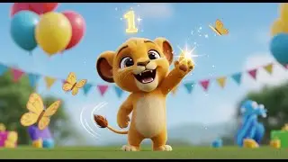 Six Little Lions Count Their Tails | Best Nursery Rhymes and Kids Songs Collection