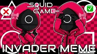 Invader (again..)||Meme||Squid Game 2||Gacha Life 2||Pink guard/Circle guard 🎀💗