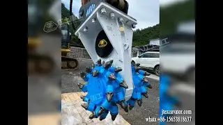 China Drum Cutter for Excavators JIANGTU rotary drum cutter rock wheel manufacturer