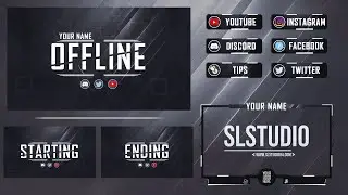 Free Twitch Overlay Pack 2020 #1 - By SLStudio