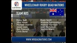 WHEELCHAIR RUGBY QUAD NATIONS USA-AUS 2018.03.11