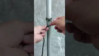 Clove Hitch W/ Half Hitch Lock #viralvideo #shortvideos #rope #shorts #knot #fypシ゚ #viralshorts