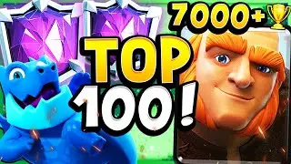 7080 Trophies! 🏆 Top 100 Ladder with Giant Edrag! - Clash Royale