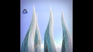 3d modeling dubai towers using Sketchup