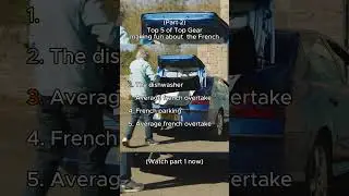Top 5 of Top Gear making fun of  the French (part 2)  #topgear #automobile