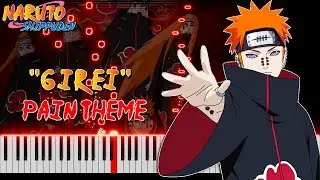 Naruto Shippuden - Girei (Pain's Theme Song) on Piano [FREE MIDI]