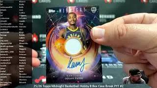 2/1/2026 25/26 Topps Midnight Basketball Hobby 8 Box Case Break PYT #2