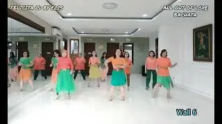 ALL OUT OF LOVE BACHATA - HIGH BEGINNER - CHOREO: GEMI SUHARYATI - DEMO FELICITA LD BY ELIS 