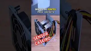Circuito COM sensor CASEIRO! DE FONTE DE PC do LIXO🛠️|#shorts #led #tools #diy #circuit