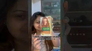 Streax Cream Hair Colour ✨ Golden Blonde 7.3 #pritspassionworld #hacks #trending #viral #shorts