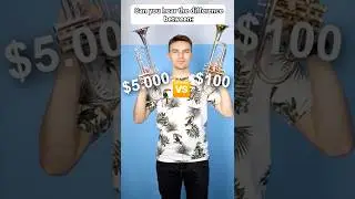 Can You Hear the Difference Between a $100 vs $5,000 Trumpet? #Shorts