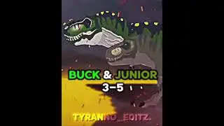 @megatrex800 T-Rex battle royale ep8 | Black jet T.Rex vs Buck and Junior #shorts