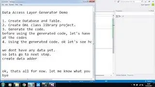 autoDal .Net Data Access Layer Generator [ Visual Basic - SQL Server Demo ]
