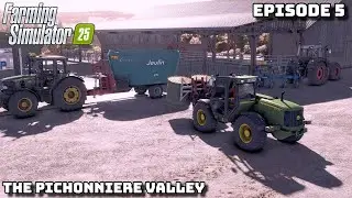 ПОСЛЕДНИЙ УЧАСТОК, КОТОРЫЙ НУЖНО ВСПАХАТЬ 🚜КОРМЯТ КОРОВ 🐄| Эпизод 5 | FS25