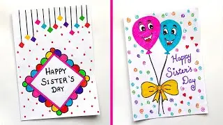 2 Sister's day card ideas | Sister's day Greeting cards | Handmade Sister's day cards easy