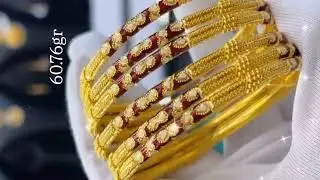 Light Weight Gold Bangles Designs with Weight & Price 2025||Latest Gold Bala Collection 2025