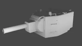 3D model of the turret of the Soviet KV-2 tank