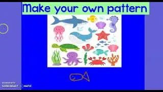 Patterns using sea creatures