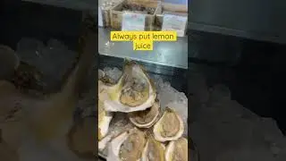 Trying a giant raw oyster&hellip;