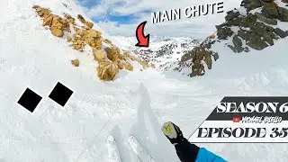 SKIING MAIN CHUTE AND HIGH RUSTLER AT ALTA!