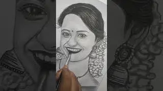 keerthy Suresh pencil drawing 😍#shorts #short #youtubeshorts #keerthysuresh #drawing