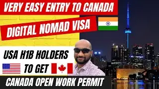Telugu Vlog #35 || US H1B to Canada Open Work Permit || Digital Nomad Visa || Easy Process to Canada
