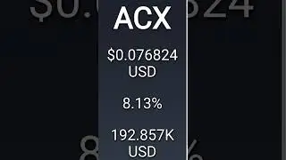Crypto Update for ACX, number 28 gaining crypto on Wednesday, 22 March #ACX #cryptolife #crypto