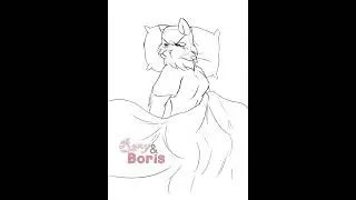 DORMIR DE CONCHINHA | Roxy & Boris Curtas Animado #meme #anima&ccedil;&atilde;o #furry