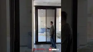 На сдвижной портал высотой 3 м установили сдвижную москитную сетку плиссе. ОКНАЛЮКС Севастополь