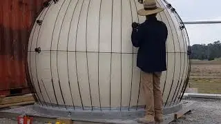 Build a Thin Concrete Dome Shell Structure Using an Air Form (Balloon)