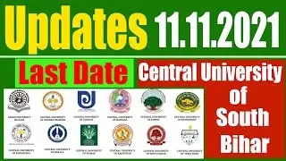 11.11.2021 Latest Update CUCET 2021 | Merit List & Admission