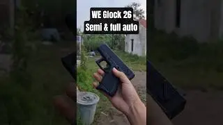 WE Glock 26 gbb semi & full auto | gas blowback #airsoft #airsoftgun #asmr #airsoftcqb