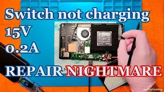 Brand New Switch OLED Charges Only 0.2A &mdash; Rare Repair