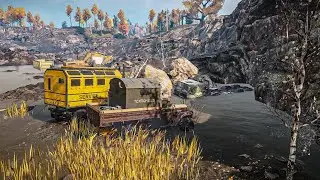 Tatra FORCE T815 7 Refuel and Repair in Snow Runner
