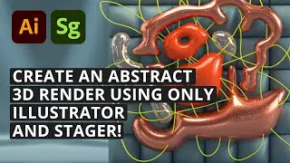Create abstract 3D art with Illustrator and Substance 3D Stager!