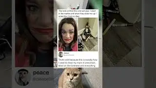 Она позволила своим детям думать, что они нарисовали ей лицо.
