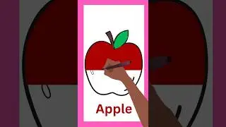 Apple Coloring Fun 🍎 | Quick & Easy Coloring for Kids