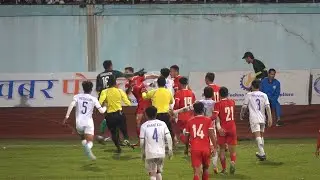 Nepal VS Laos | Football brawl in Dasharatha Stadium | Three Nations Cup Final