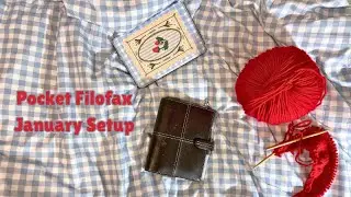 a very late and quite chaotic january setup in my pocket filofax | GoingAnnalog